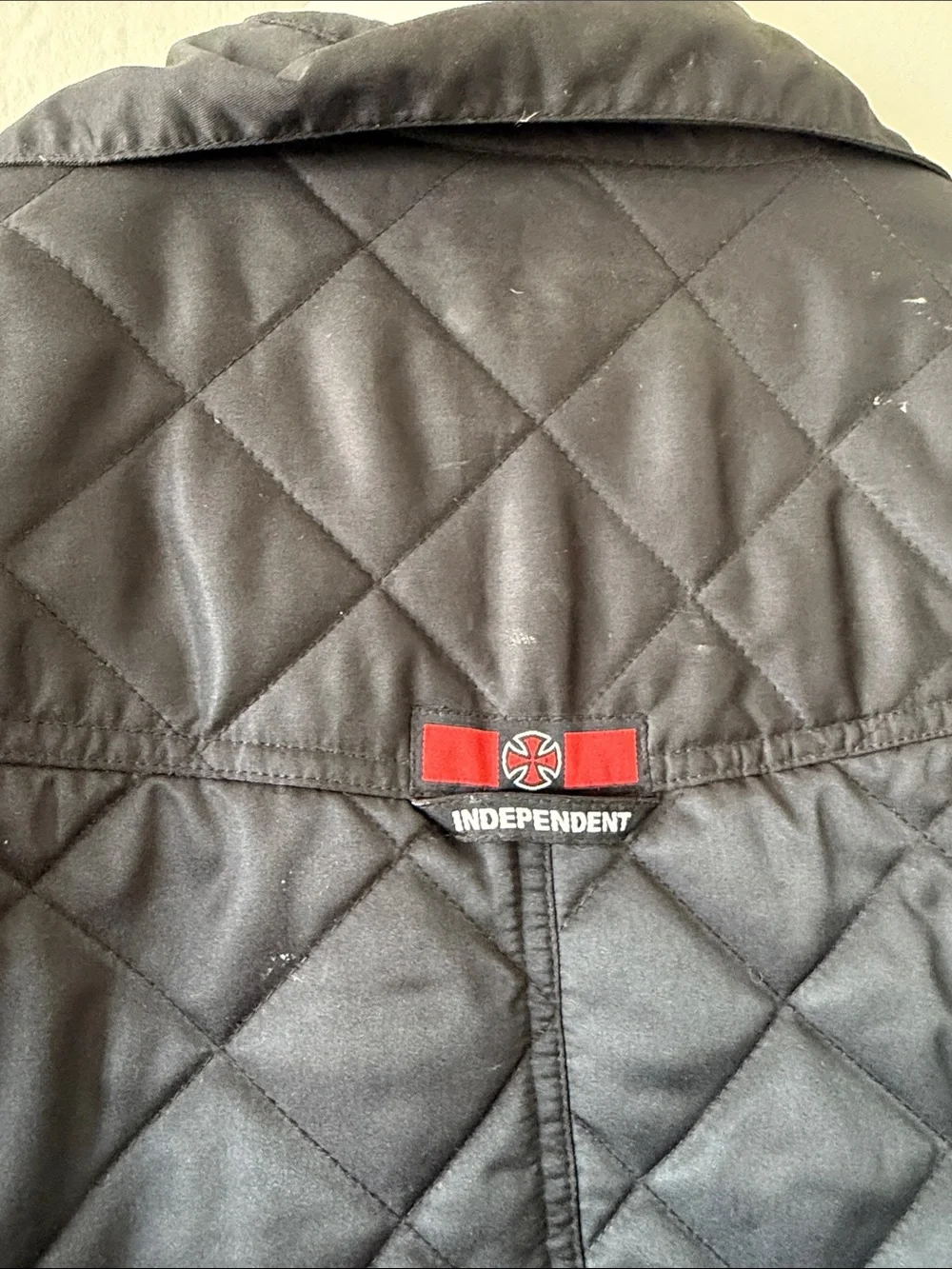 Independent Track Company Black Quilted with Red Lining Lightweight Jacket